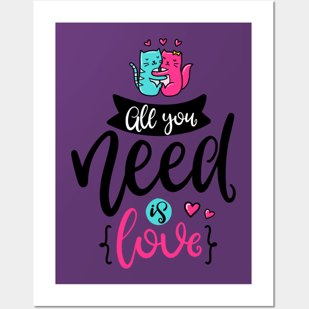 All you need is love Wall Art by ByVili